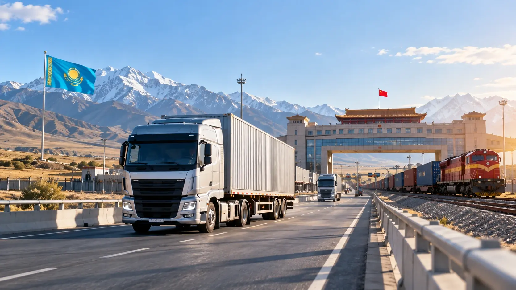 Freight route between Kazakhstan and China